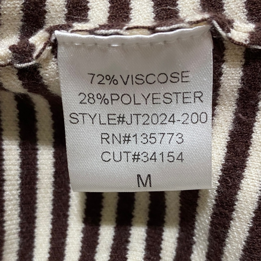 Olivaceous Chocolate and Ivory Striped Cardigan - Picture 4 of 4